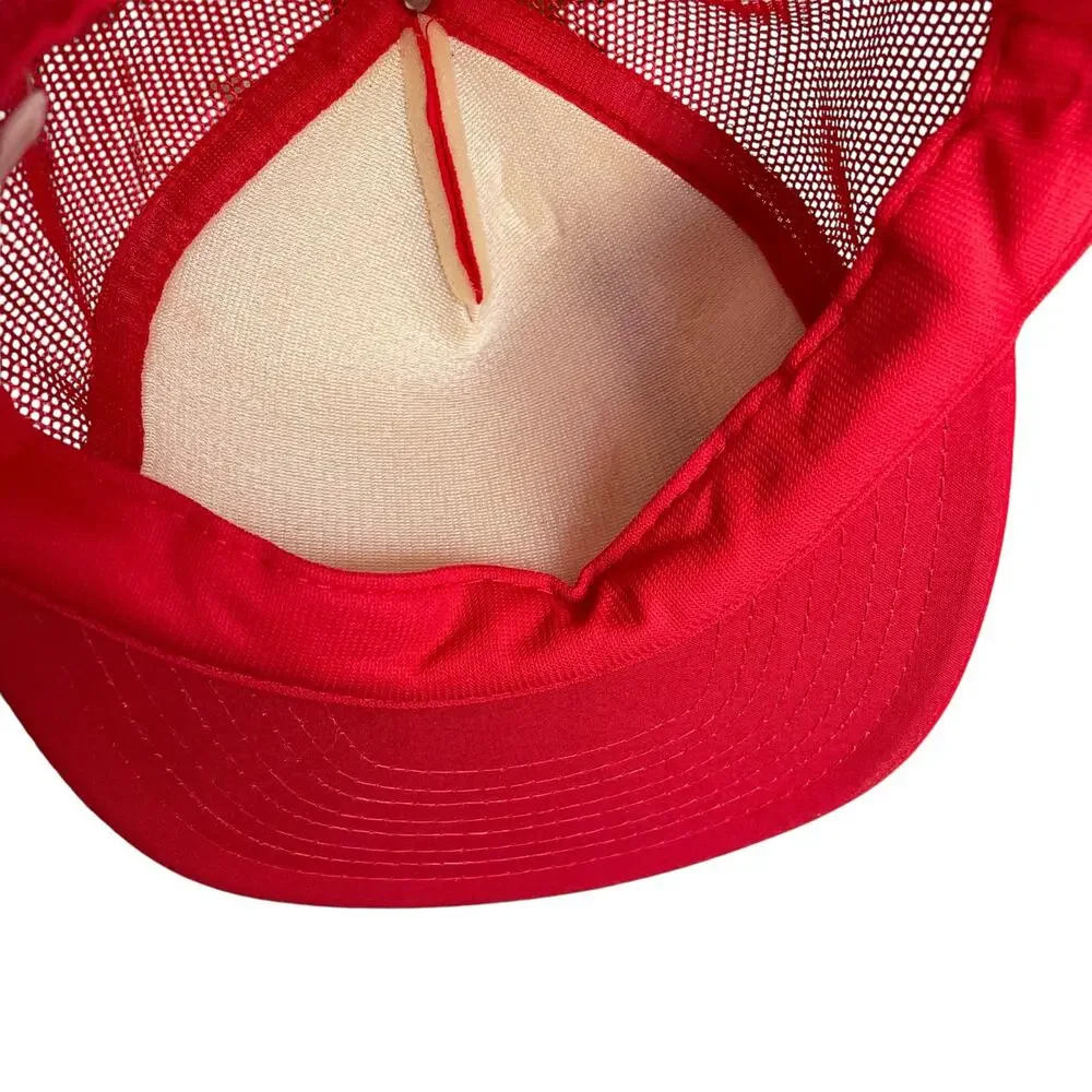 Vintage Jerry’s Sub Shop Red Foam Mesh Trucker Snapback Hat Maryland Base